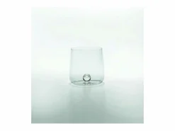 Vaso Bilia de vidrio borosilicato color azafrán, juego de 6 piezas, color transparente^