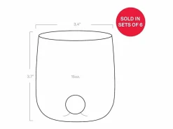 Vaso|Vaso Bilia Zafferano de vidrio borosilicato, juego de 6 piezas, color azul
