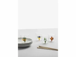 Vaso|Vaso de vidrio borosilicato, Pez y Alga, /ámbar 350 ml, Marine Garden