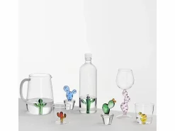 Vaso de vidrio borosilicato, Cactus, 350 ml, Desert Plants Verde Hot