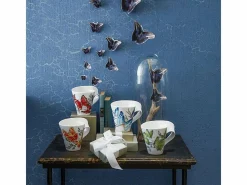 Vajilla|Vajilla|Vaso hairstreak verde oscuro de vidrio con asa de Villeroy & Boch