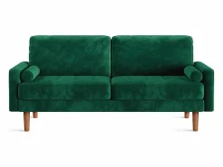 DripeX Sofá Escandinavo|Velvet y sofá de terciopelo sólido - 3 Lugares - Carga máxima de 300 kg - 176x78x85cm