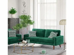 DripeX Sofá Escandinavo|Velvet y sofá de terciopelo sólido - 3 Lugares - Carga máxima de 300 kg - 176x78x85cm