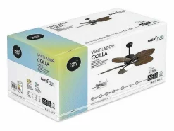 AKUNADECOR Ventilador Dc Colla 5 Aspas Led Memoria De Color Negro
