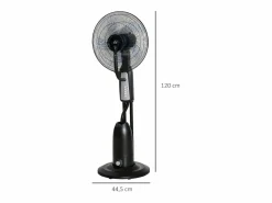 Aire Acondicionado, Ventilación|Ventilador de pedestal 2 en 1 con nebulizador de 2,8 L, función de nebulización, de metal, 120 cm de altura, (44,5 x 44,5 x 120 cm)