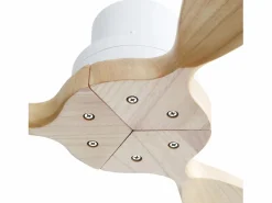 Aire Acondicionado, Ventilación|Ventilador de techo 52" sin luz, aspas de madera, 6 velocidades, control remoto, para sala y patio, (132x132x34,5cm)