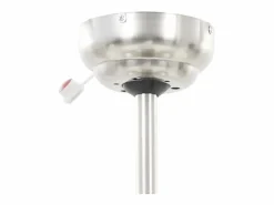 vidaxl Ventilador de techo adornado con lámpara 128 cm Blanco Best