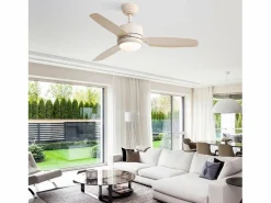 Aire Acondicionado, Ventilación|Ventilador de techo - Ventilador de techo con luz LED y 3 aspas de ABS - 6 tipos de ventiladores con control remoto - para sala de estar