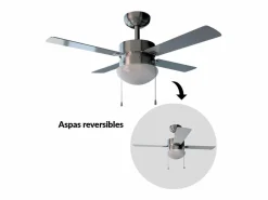 Aire Acondicionado, Ventilación|Ventilador de techo Cecotec EnergySilence Aero 450 50W 4 aspas reversibles /gris