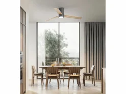 Aire Acondicionado, Ventilación|Ventilador de techo con luz Perenz 7185 GR CT - Ø 132 cm, 3 aspas, 6 velocidades, motor DC de 40 W, silencioso
