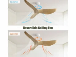 OKWISH Aire Acondicionado, Ventilación|Ventilador de techo de 52