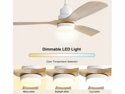 OKWISH Aire Acondicionado, Ventilación|Ventilador de techo de 52