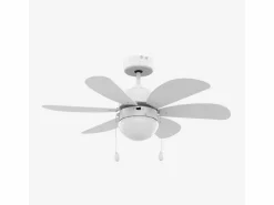 Aire Acondicionado, Ventilación|Ventilador de techo Geneva 6030W Universal Blue 50W 6 aspas reversibles /natural Ø76 cm