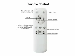 Aire Acondicionado, Ventilación|Ventilador de techo de 20 pulgadas - Ventilador de techo con 7 aspas de ABS y control remoto - para sala de estar y comedor