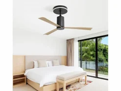 Aire Acondicionado, Ventilación|Ventilador de techo de 52 pulgadas - Ventilador de techo con luz LED y control remoto - 3 aspas de ABS - para sala de estar