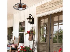 Aire Acondicionado, Ventilación|Ventilador de techo para exterior con LED, 20 pulgadas, motor de CC, 5 aspas de ABS, color , montaje colgante (50,8 x 50,8 x 47,5 cm)