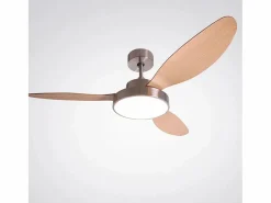 Ventilador de techo Tulum Shakespear 25W 3 aspas mando a distancia natural Ø120 cm Color natural claro Best