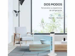 Ventilador de torre 50W con mando a distancia 3 velocidades 78 cm^Homcom Outlet