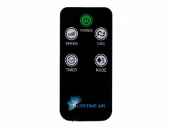 Lifetime Ventilador de torre Air 45W 3 velocidades oscilante con temporizador Ø26,5x81 cm Blanco Online
