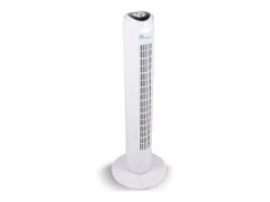 Lifetime Ventilador de torre Air 45W 3 velocidades oscilante con temporizador Ø26,5x81 cm Blanco Online