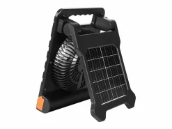 Ventilador Solar SucceBuy Portátil Recargable 10000 mAh con Iluminación LED, Panel Solar Plegable 4 W, 4 Velocidades, Temporizador, Alimentación USB^ Discount
