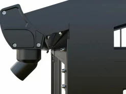 EXPERTLAND Veranda de aluminio y policarbonato con protección UV - 12 m² - antracita - MATHILDA Gris antracita Discount