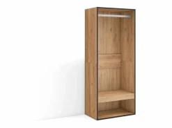 Vestidor abierto, 60x35x145cm, Dormitorio, habitación, Armario, perchero, Roble^Skraut Home Clearance