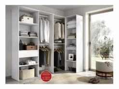 Vestidor de rincón Luz 3 color , 248cm(ancho) 79.5cm(fondo) 187cm(alto).^ New