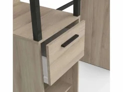 Vestidor Gary 2 Columnas Estilo Industrial Roble Kronberg/ 160x200 cm^ Discount
