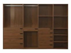 Vestidor módulo de 4 elementos nogal^Sweeek Best