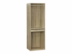 Sweeek Armario Abierto, Vestidor|Vestidor módulo de 4 elementos natural