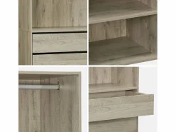 Vestidor módulo de 3 elementos natural^Sweeek Discount
