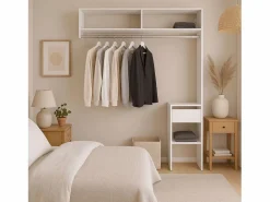 Vestidor Modular Abierto Custom Modulo F 4 Estantes y Barra 104X204 cm^ Best
