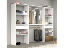 Armario Abierto, Vestidor|Vestidor Modular Abierto Custom con Módulo D 6 Estantes 2 Cajones 220x180