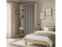 Vestidor Modular Abierto Custom con Modulo G 4 Estantes 138x180 cm Blanco Discount