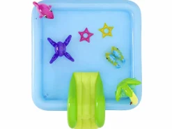 Bestway VidaXL Piscina hinchable Fantastic Aquarium tobogán + rociador de agua 86x239x206 cm Multicolor Outlet