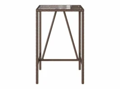 Garden Furniture Village Green-Green Ridge Mesa de bar de exterior ratán sintético marrón 70x70x110 cm Marru00f3n Sale