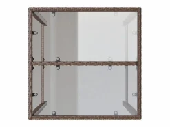 Garden Furniture Village Green-Green Ridge Mesa de bar de exterior ratán sintético marrón 70x70x110 cm Marru00f3n Sale