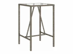 Village Green-Green Ridge Mesa de bar de exterior ratán sintético 70x70x110 cm^Garden Furniture Clearance