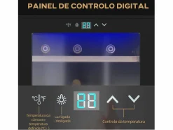 Homcom Vinoteca|Vinoteca 65L 24 botellas 5-20ºC G 75 cm