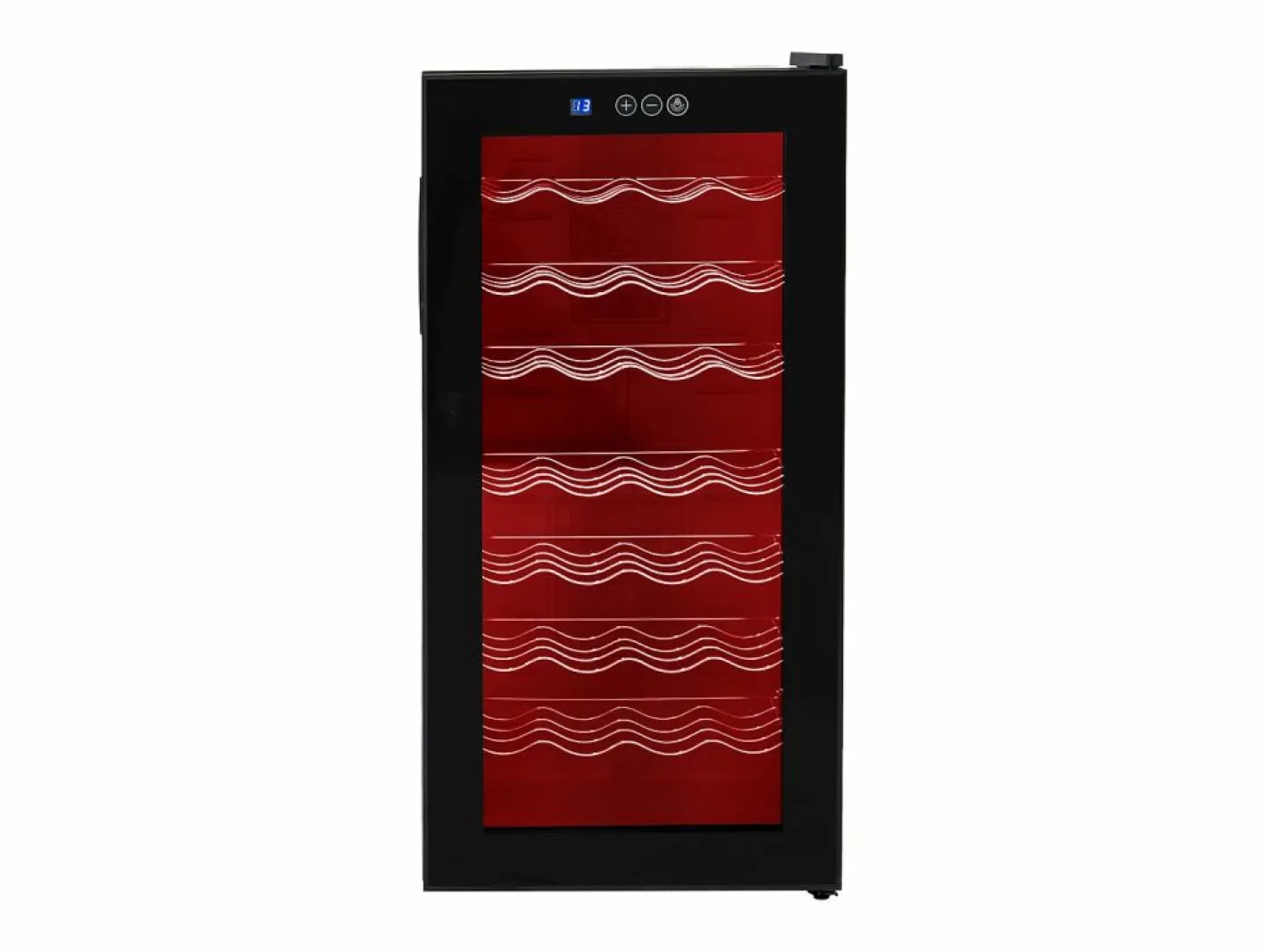 Monstershop Vinoteca Oriva 78L con LED multicolor sincronizable con música Negro Best