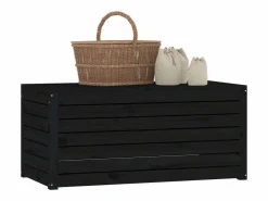Garden Furniture Baúl De Jardín|Violeta Baúl de jardín madera maciza de pino 101x50,5x46,5 cm