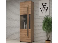 Vitrina 1 puerta con LED Louis Madera^Petits-Meubles Discount
