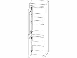 Vitrina 2 puertas con LED Kasla^Petits-Meubles Clearance