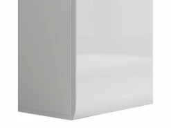 Petits-Meubles Vitrina 2 puertas con LED Darrel lacado y Madera Blanco Outlet