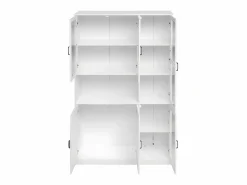 Vitrina con iluminación LED - estantes con 6 puertas - Al. 200 cm -^ModernLuxe Clearance