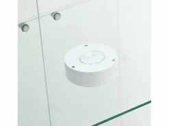 Vitrina de cristal - Vitrina de colección con puertas - Iluminación LED - 2 puertas, 4 estantes - 80,5×36,5×164 cm - Blanco^ Discount