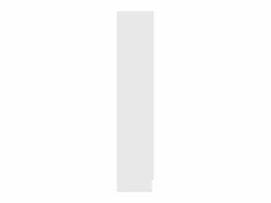 Clicnbuy Vitrina de madera contrachapada 82,5x30,5x150 cm Blanco Best