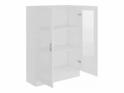 Clicnbuy Vitrina de madera contrachapada 82,5x30,5x115 cm Blanco New