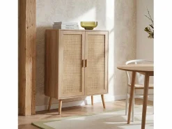 Vitrina|Vitrina doble de Fibra natural Natural 110 x 80- Tahiti